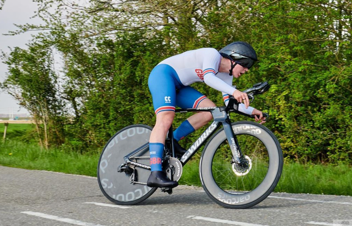Parcours athlete Izzy Sharp takes on the Junior Time Trial at the World Championships